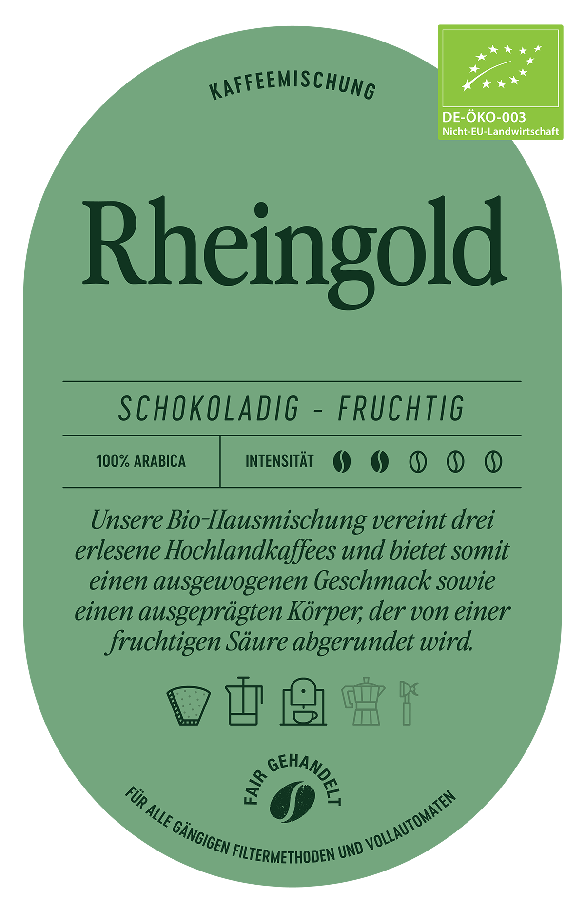 Rheingold Kaffee Label