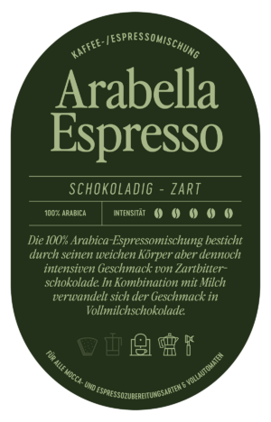 Espresso Arabella Label