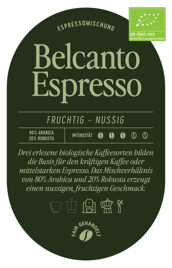 Espresso Belcanto Label