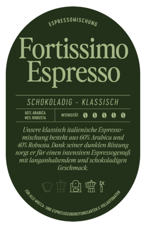 Espresso Fortissimo Label