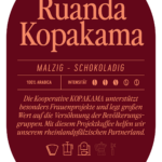 Ruanda Kopakama Kaffee Label