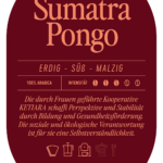 Sumatra Pongo Kaffee Label