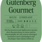 Gutenberg Gourmet Kaffee Label