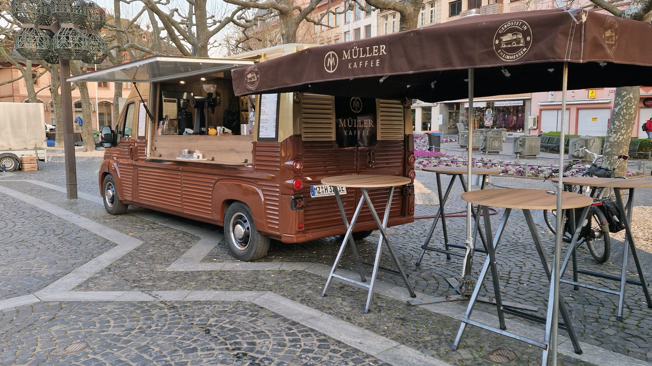 Kaffeemobil Mainzer Wochenmarkt