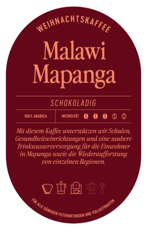 Weihnachtskaffee Malawi Mapanga