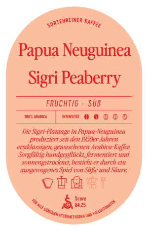 Papua Neuguinea Sigri Peaberry