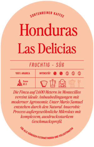 Honduras Las Delicias Kaffee Honduras Las Delicias Kaffee